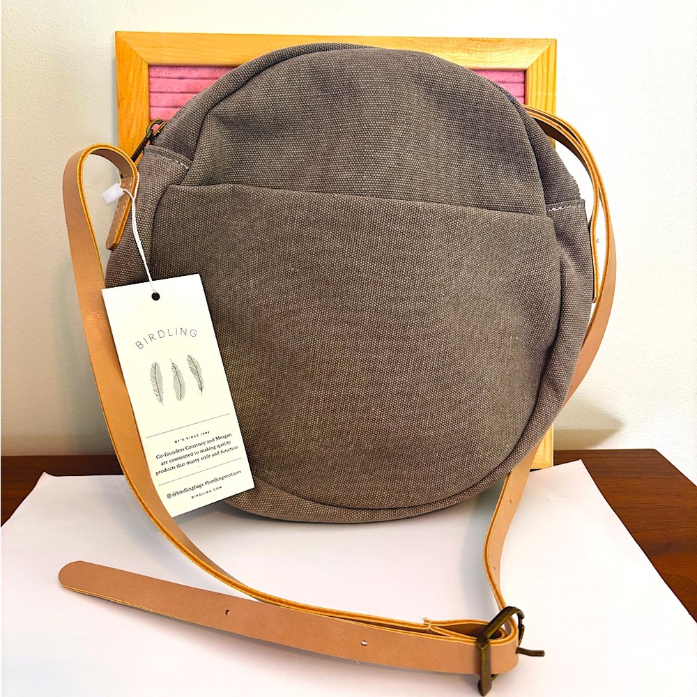 Bridling Canvas Circle Bag